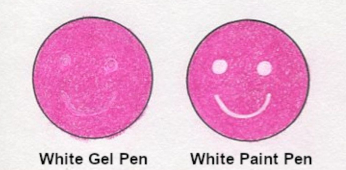 White Gel Pen Problems? Use a White Paint Pen Instead. – Tangle List